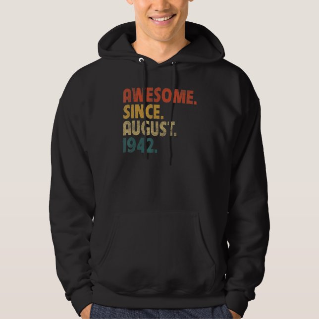 80 Jahre Phantastisch seit August 1942 80. Geburts Hoodie (Vorderseite)