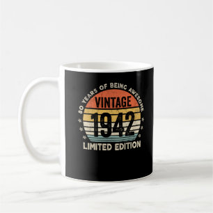 80 Jahre Phantastisch Vintag 1942 Kaffeetasse