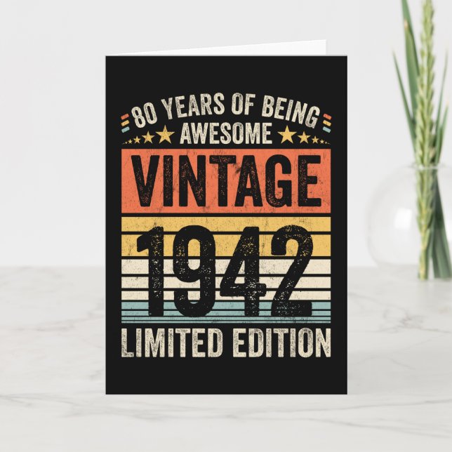 80 Jahre Phantastisch Vintag 1942 Karte (Vorderseite)