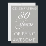 80 Jahre Phantastische Einladung feiern<br><div class="desc">80 Jahre Phantastische coole Einladung. Eine Einladung zum 80. Geburtstag oder Jubiläum. Feiern Sie jemanden phantastisch mit diesem coolen,  achtzigsten Thema laden!</div>