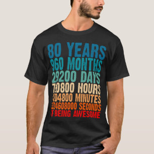 80 Jahre Phantastisches Geschenk 80 Jahre alt 80 J T-Shirt
