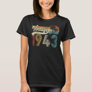 80 Jahre Vintag 1943 80. Geburtstag 2 T-Shirt