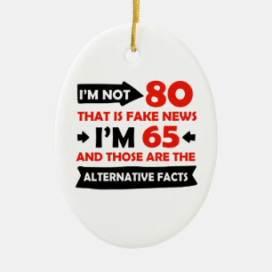80. jährige Geburtstagsgeschenke Keramikornament