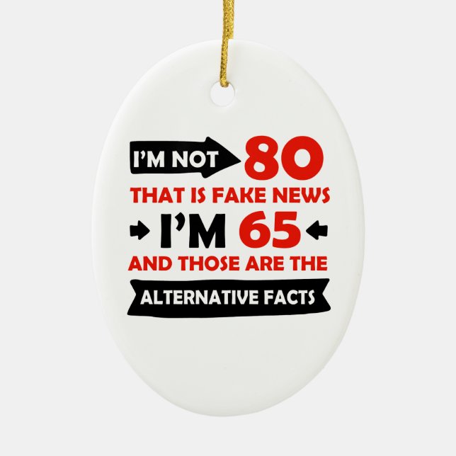 80. jährige Geburtstagsgeschenke Keramikornament (Vorne)