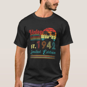 80-jährige Geschenke Vintag 1942 Limited Edition  T-Shirt