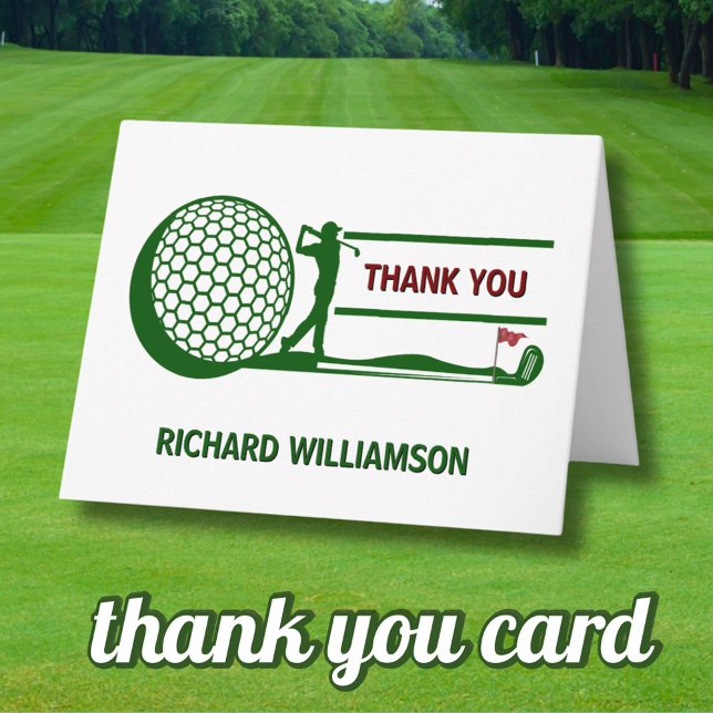 *80. (JEDES JAHR) GEBURTSTAG PARTY GOLFER DANKESKARTE (Von Creator hochgeladen)