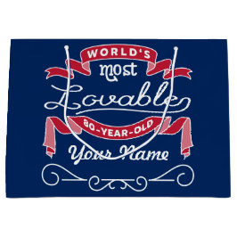 80. Liebenswürdigstes 80-jähriges der Große Geschenktüte