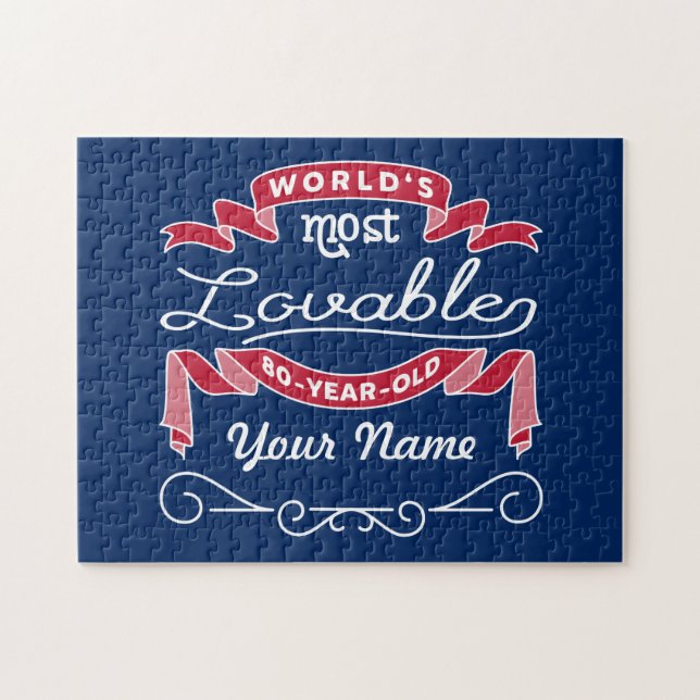 80. Liebenswürdigstes 80-jähriges der Puzzle (Horizontal)