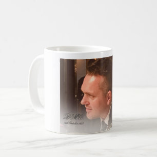 80. Male Birthday Simple Elegant Foto Kaffeetasse