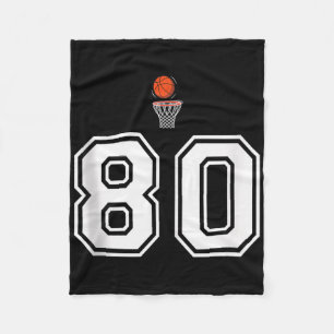 80 Nummer Basketball Stil Vintag weißer Tank Top Fleecedecke