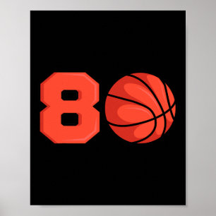 80 Sketll Geburtstag Thema Bday Party Feier 80 Poster