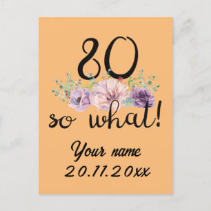 80 So was 80. Geburtstag Funny Postkarte