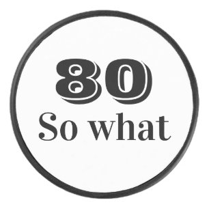 80 so, was Funny Zitat 80. Geburtstag Eishockey Puck
