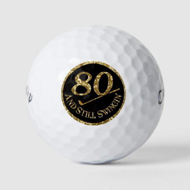 80 und immer noch schwingen' golfball (Vorderseite)