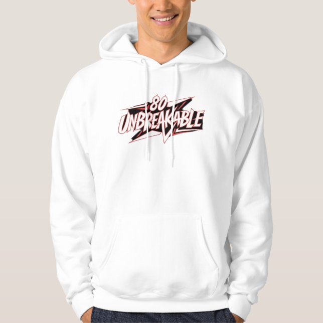 80 Unzerbrechlich Hoodie (Vorderseite)