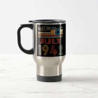 80 Vintage Geburtstagsgeschenke 80 Jahre alt Reisebecher