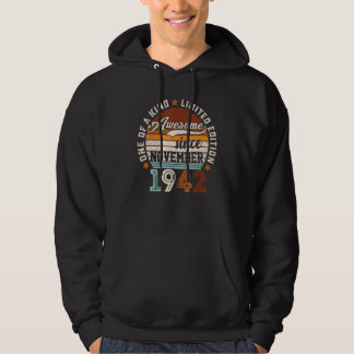 80 Years Old  Awesome Since November 1942 80th Bda Hoodie