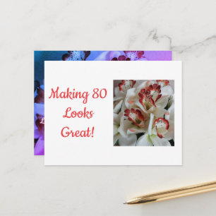 80 Zitat Humor Orchideen Foto Postkarte