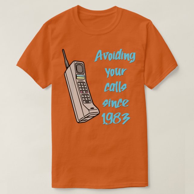 80er90er-Mobiltelefon T-Shirt (Design vorne)