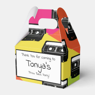 80er 90er Kassette Tween Geburtstag Neon Geschenkschachtel