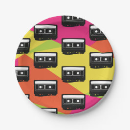 80er 90er Neon Tween Party Pappteller