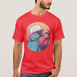 80er 90er Papagei im Vintage-Stil Familie T-Shirt