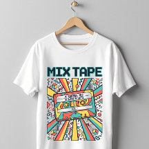 80er 90er Retro-Mix-Tape-Kassette Nostalgie-Design