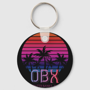 80er 90er Retro North Carolina Strand Urlaub Obx O Schlüsselanhänger