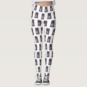 80er 90er Taschenrechner Mathe Schule Nostalgie Leggings