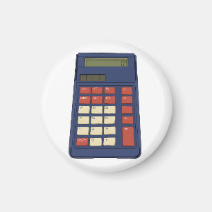 80er 90er Taschenrechner Mathe Schule Nostalgie Magnet