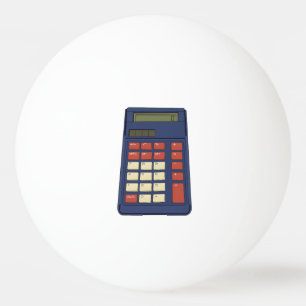 80er 90er Taschenrechner Mathe Schule Nostalgie Tischtennisball