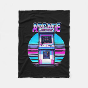 80er 90er Vintage Retro Arcade Videospiel Old Scho Fleecedecke