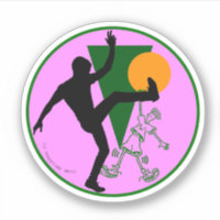 80er-90s Fido Dido Rundaufkleber - Logo Aweye