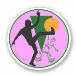 80er-90s Fido Dido Rundaufkleber - Logo Aweye Aufkleber