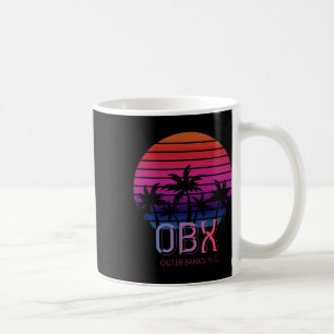 80er 90s Retro North Carolina Beach Vacation Obx O Kaffeetasse