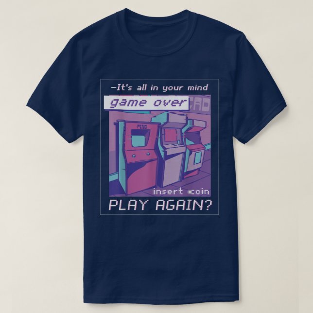 80er 90s Synthwave Vaporwave 55 T-Shirt (Design vorne)