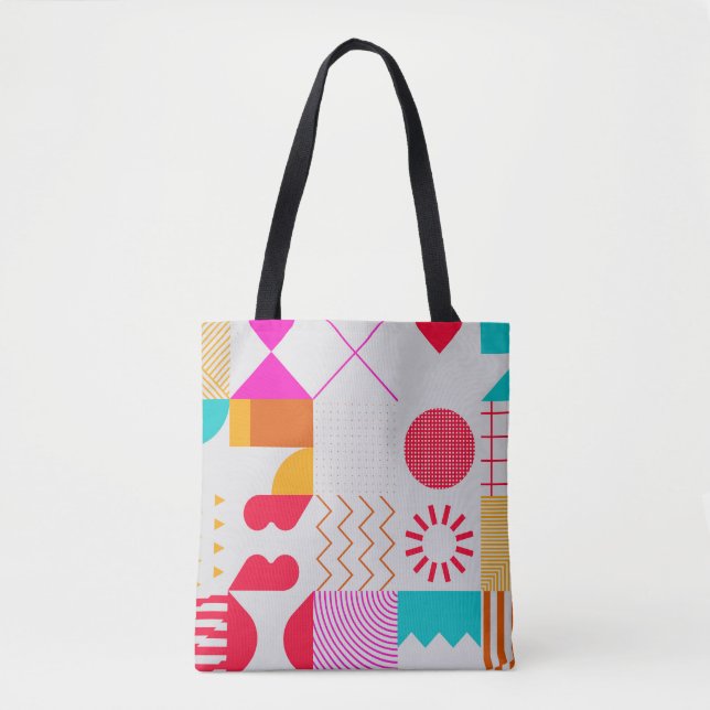 80er-90s Trendy Geometric Background (Vorderseite)