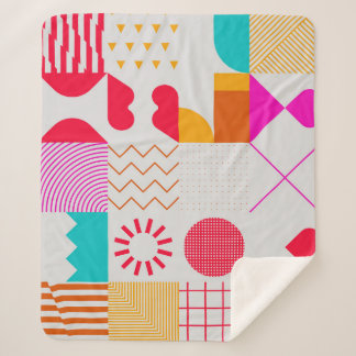 80er-90s Trendy Geometric Background Sherpadecke