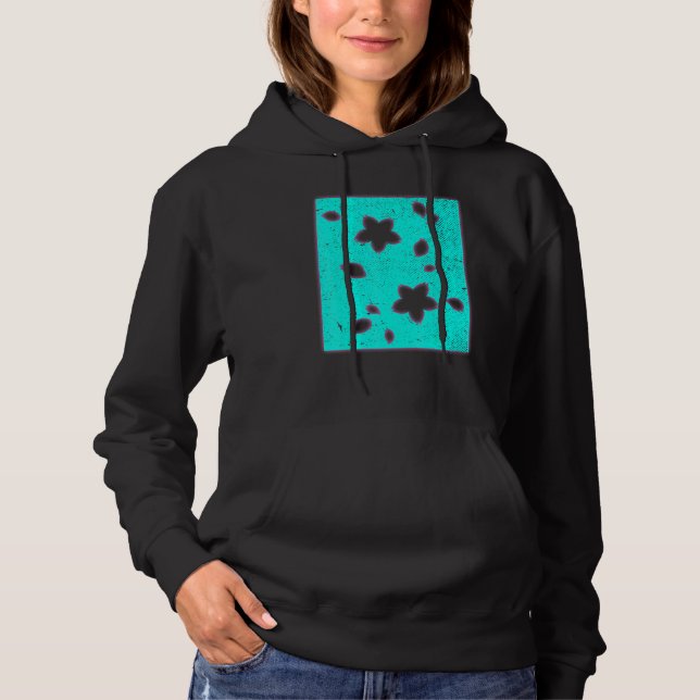 80er Art Japanisch Rosa Sakura Blume Vaporwave Che Hoodie (Vorderseite)