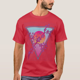 80er Art Japanisch Sakura Blume Vaporwave Cherry B T-Shirt