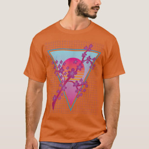 80er Art Japanisch Sakura Blume Vaporwave Cherry B T-Shirt