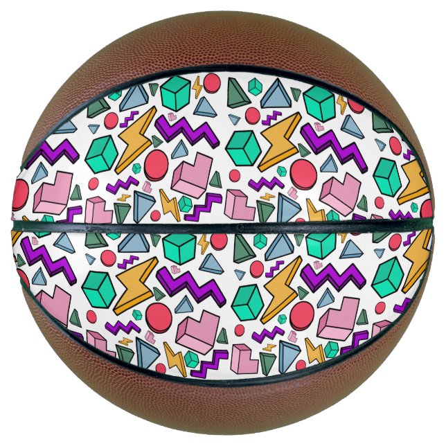 80er Ästhetische Vintag Retro Basketball (Vorderseite)