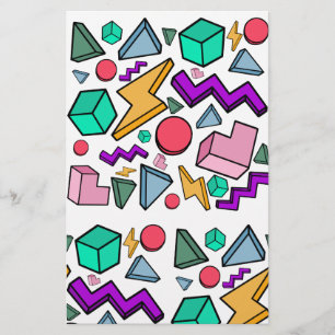 80er Ästhetische Vintag Retro Briefpapier