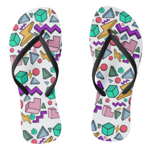 80er Ästhetische Vintag Retro Flip Flops
