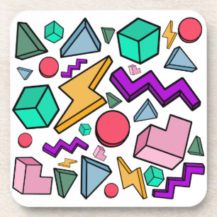 80er Ästhetische Vintag Retro Getränkeuntersetzer