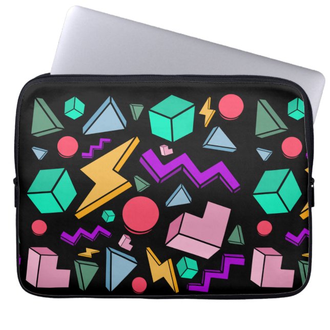 80er Ästhetische Vintag Retro Laptopschutzhülle (Vorderseite)