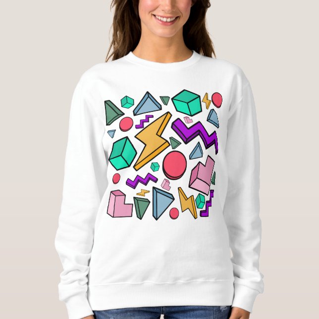 80er Ästhetische Vintag Retro Sweatshirt (Vorderseite)
