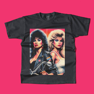 80er Biker Girls T-Shirt