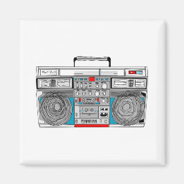 80er boombox-Abbildung Magnet
