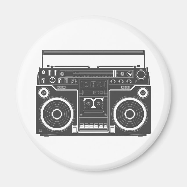 80er Boombox Magnet (Vorne)